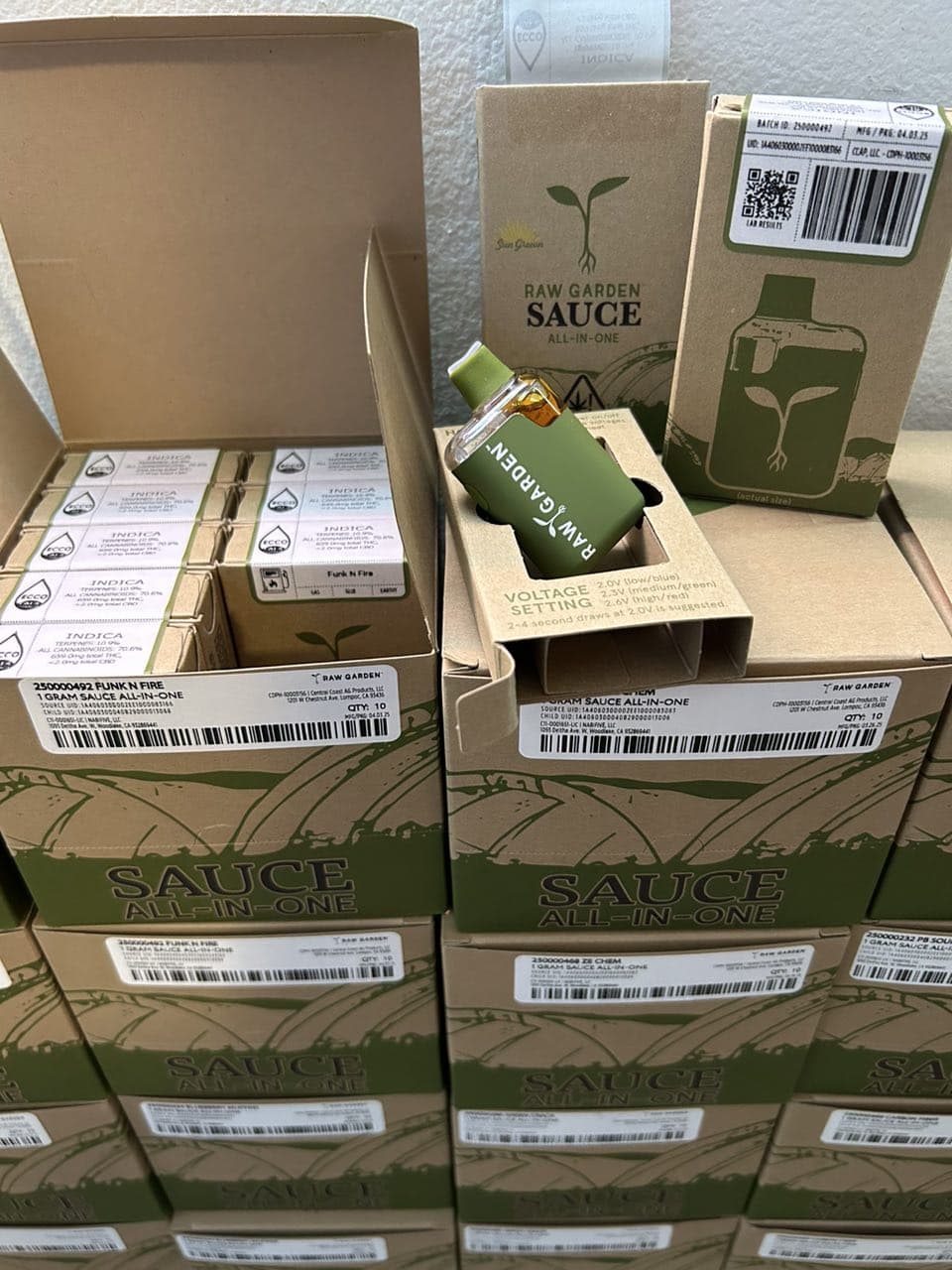 raw garden sauce 1g disposable