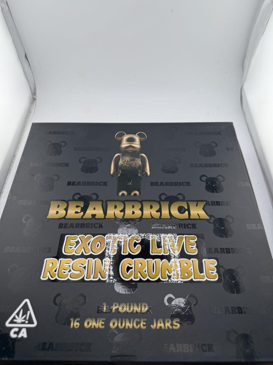 Bear brick extracts live resin crumble concentrate