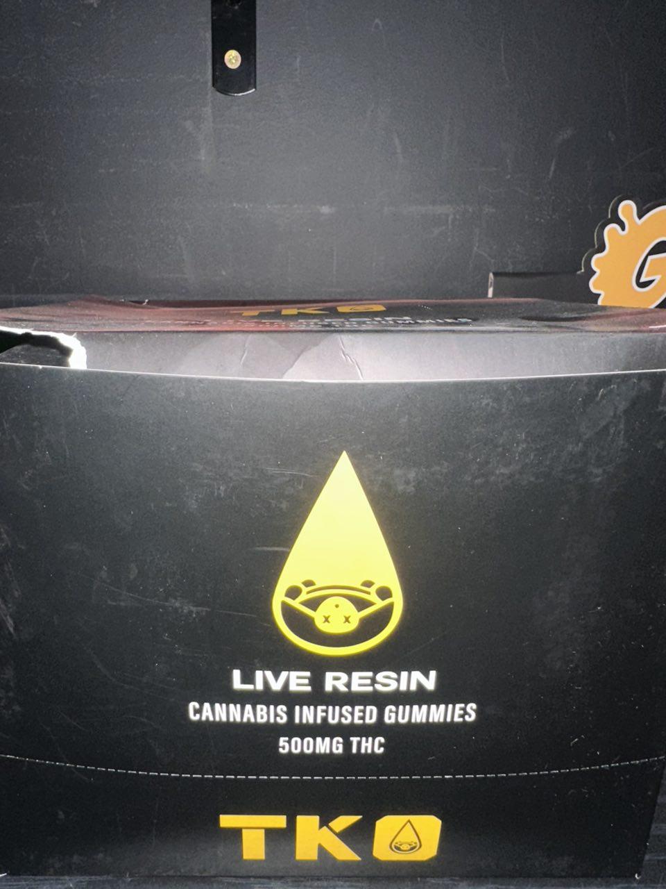 TKO live resin cannabis gummies