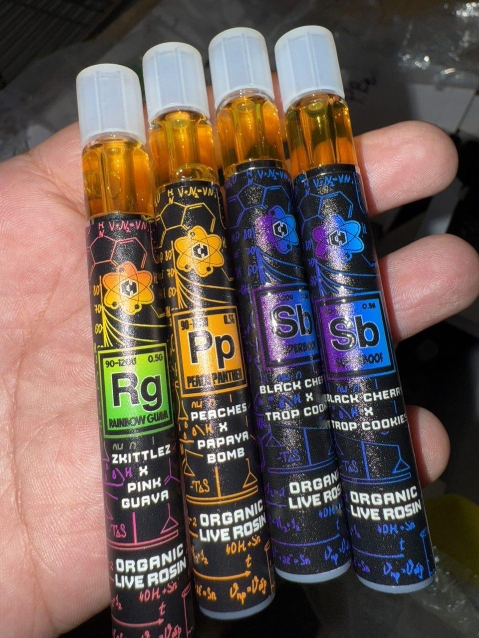 chemistrees half g 90u live rosin disposables