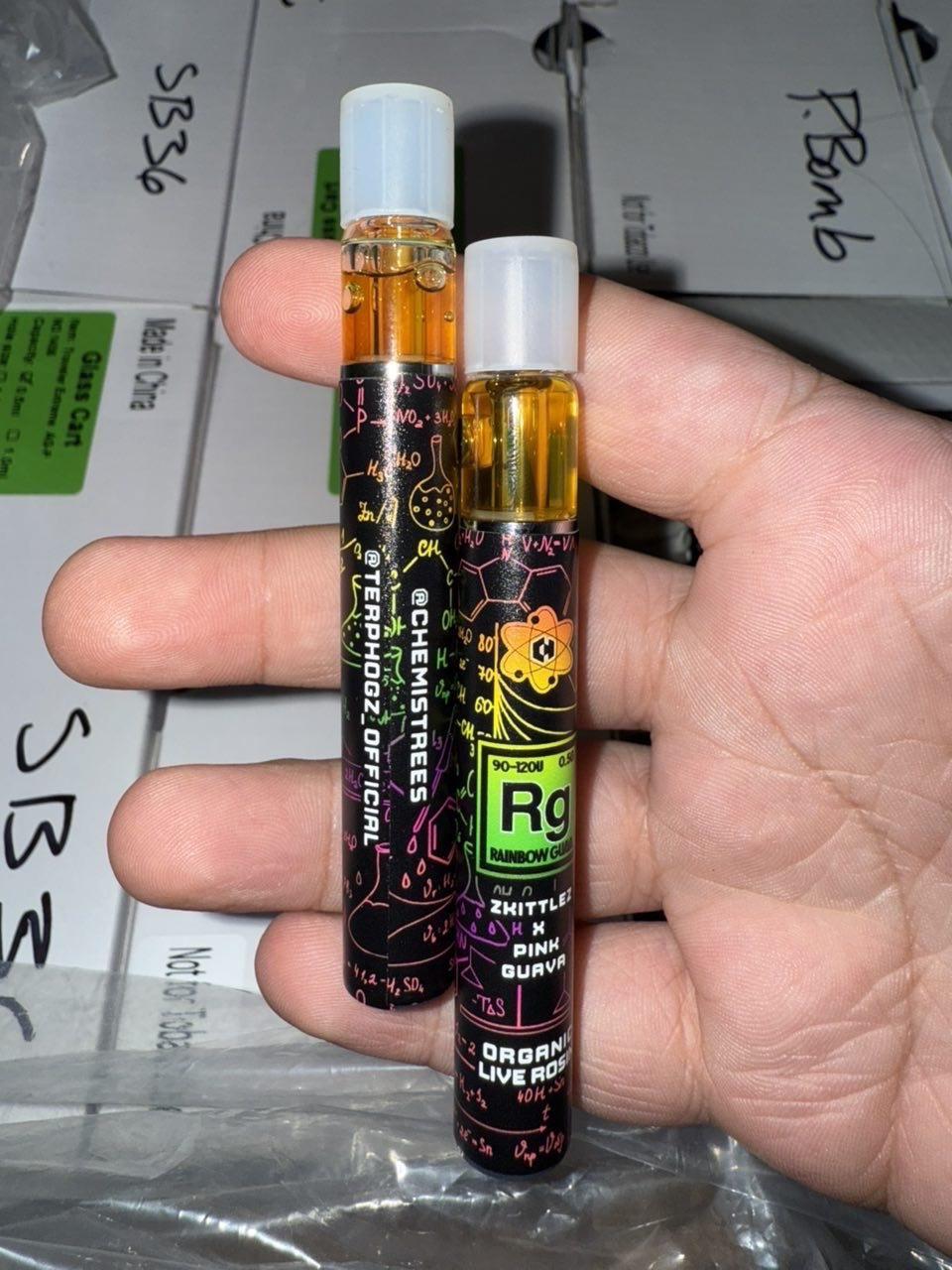 chemistrees half g 90u live rosin disposables