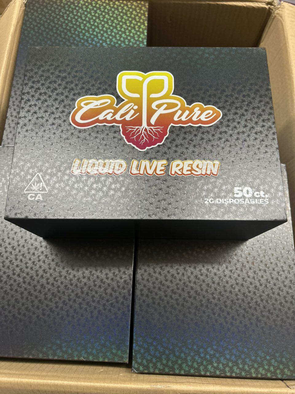 cali pure live resin disposables