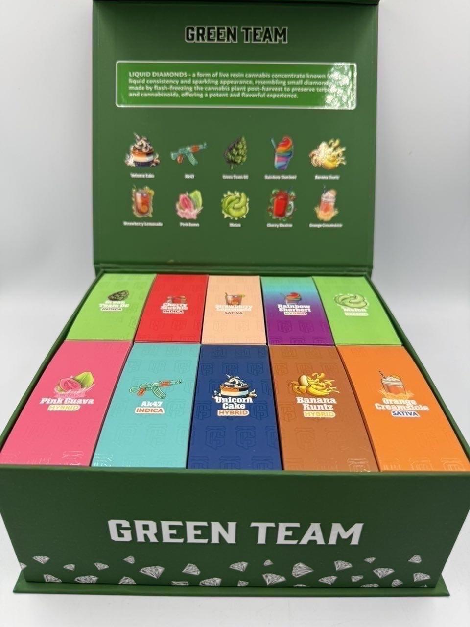 GREEN TEAM LIVE RESIN DISPOSABLES