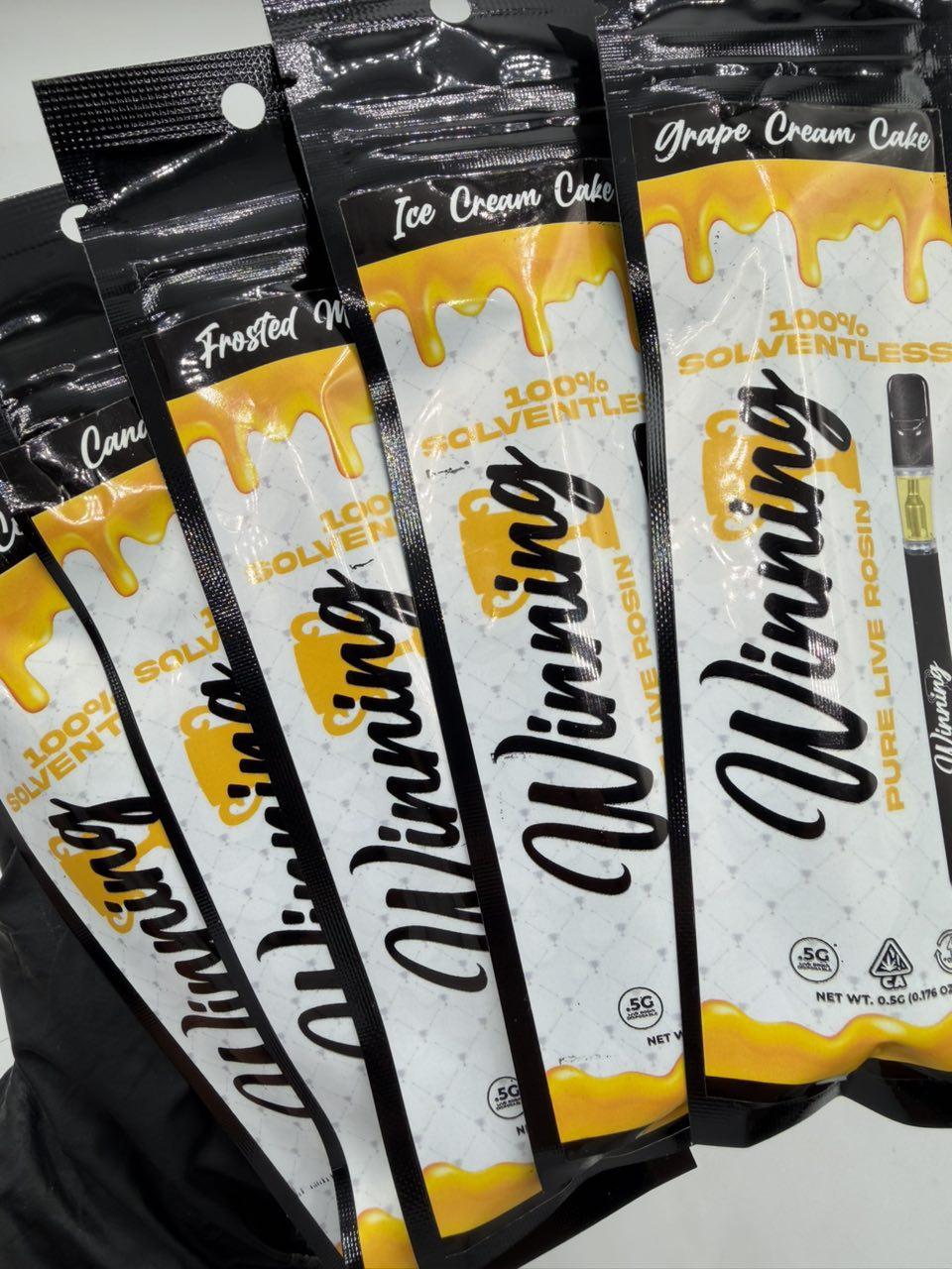 Winning live rosin disposables